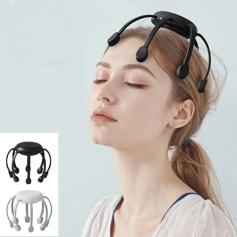 Electric Scalp Massager Head Massage Machine Intelligent Vibrating Stress Relax With 5 Modes 360 Degree Hair Massager