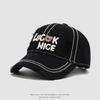 New Unisex Children's Hat Embroidered with Letters, Cotton Baseball Cap, Casual Outdoor Adjustable Cap, Fashionable Street Hat