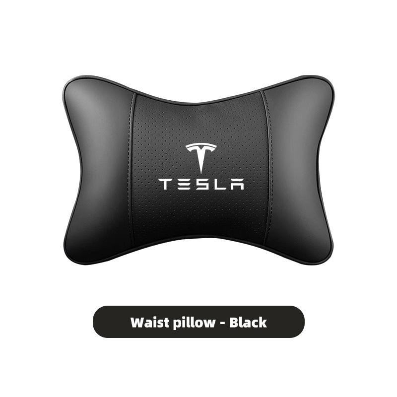Für Tesla Model 3 Model S Model X Model Y Cybertruck Roadster SpaceX Autositz Leder Kopfstütze Lendenkissen