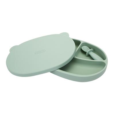 Edison Faça Você Mesmo Prato de Sucção de Silicone + Prato + Conjunto de Colher, Menta, Itens Populares de Paternidade Coreana