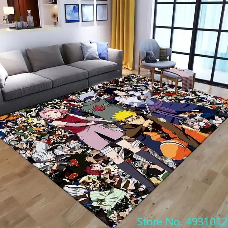 Anime Hot Uzumaki Naruto Love Rug Carpet Living Room Bedroom Bedside Soft Comfortable Children Kids Anti Slip Floor Mat