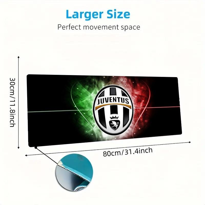Juventus Football Club Print Cushion Non-slip Laptop Tablet Big Mousepad XXL Mat Mini PC Playmat With Lock edge