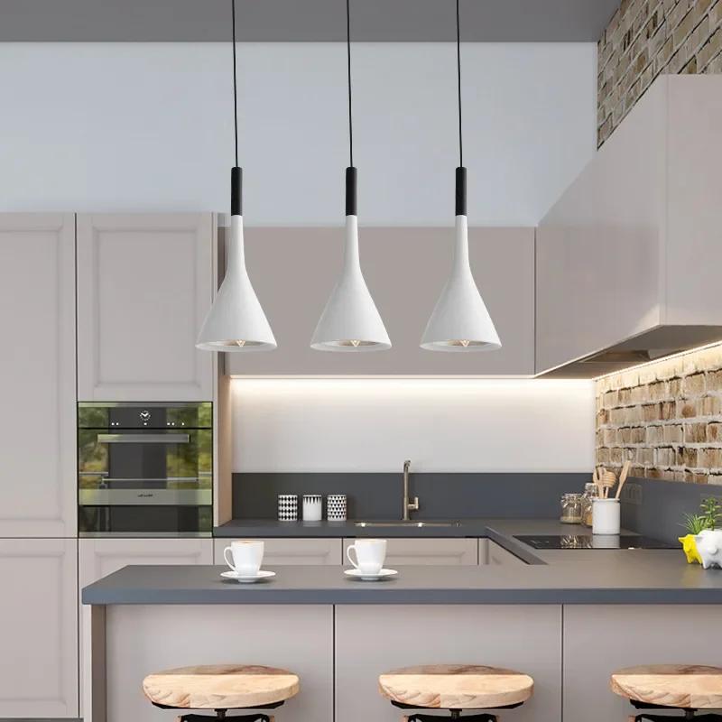 Nordic Pendant Light Indoor Chandelier Combination Aluminum LED 3 Heads Lamp Fixture for Restaurant Bar Coffee Shop Home Decor