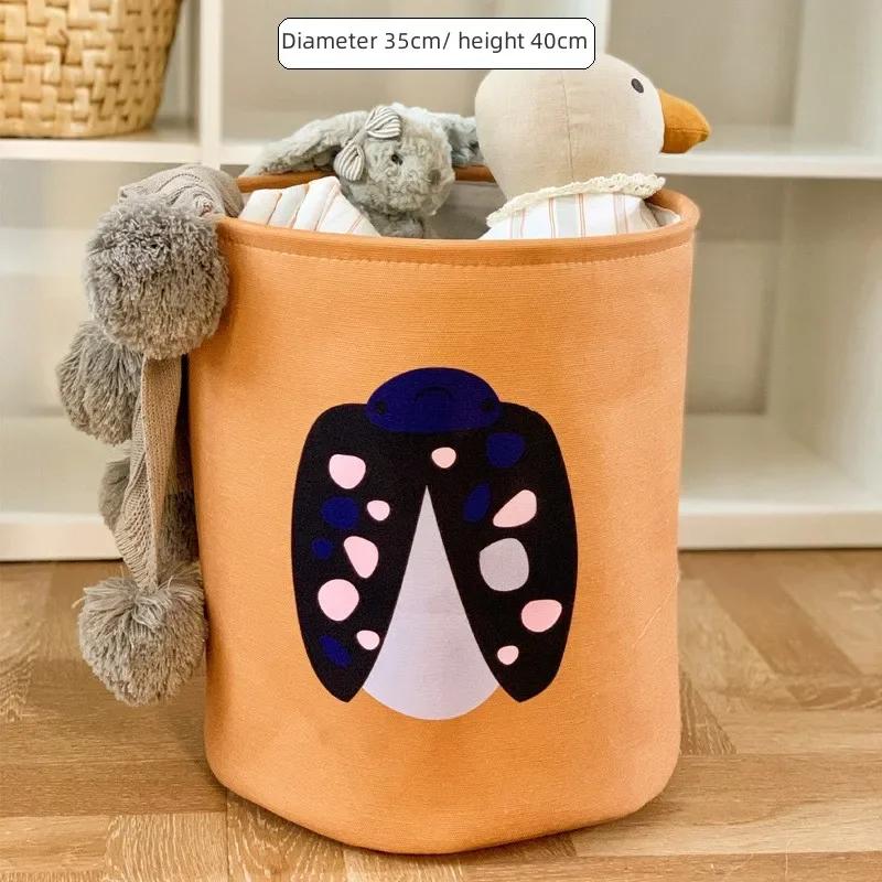 Large Capacity Cloth Organizer Basket Cartoon Toys Storage Box Dirty Clothes Organizer Basket Folding Home Storage Bag Baskets