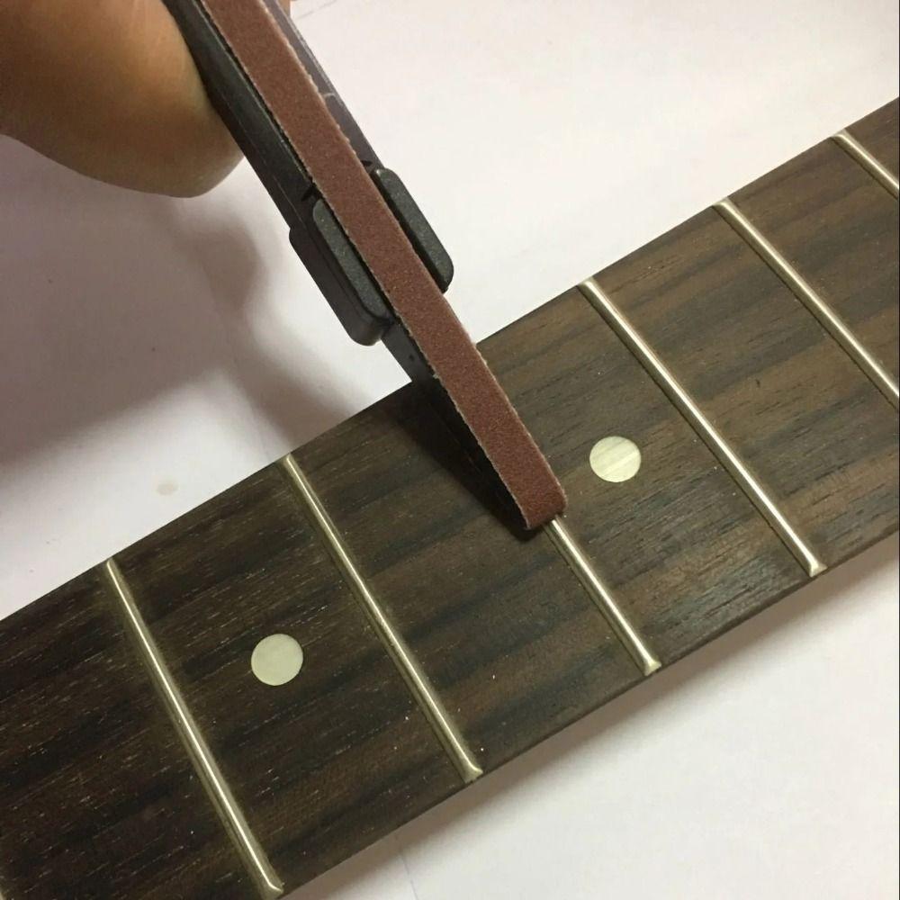 16cm Length Guitar Fret Polishing Pen Pen Shape Fret Polishing Guitar Fret Polishing Wire File Fretboard Sanding with Sand Belt