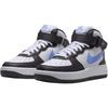 Nike Air Force 1 Slip Resistant Abrasion Resistant Mid top Kids' Skateboarding Shoes Black White Blue Unisex Sneakers FN1193-600