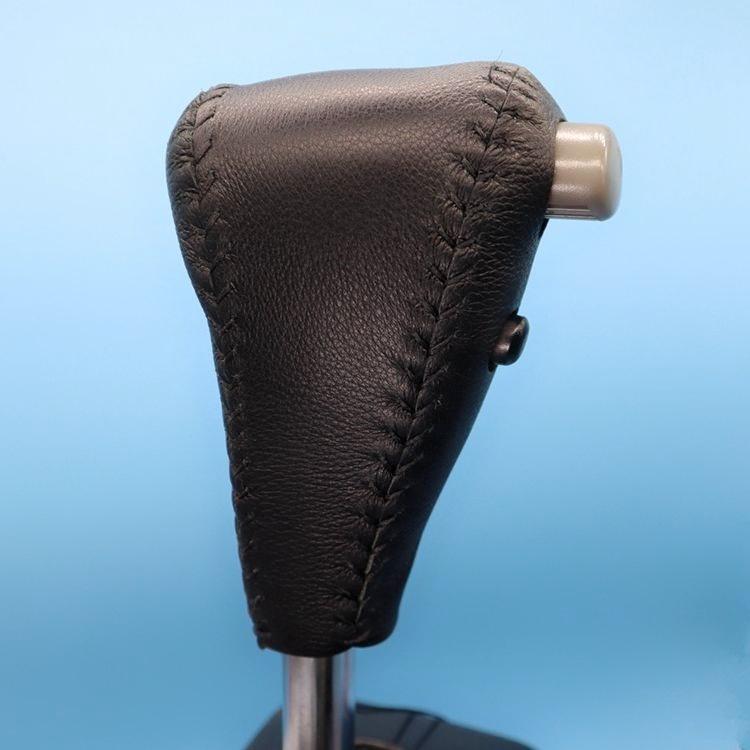 Nuova Copertura Pomello Cambio in Vera Pelle per Guida a Destra per Toyota Land Cruiser LC80 LC100 2001 2002 2003 2004 2005 2006