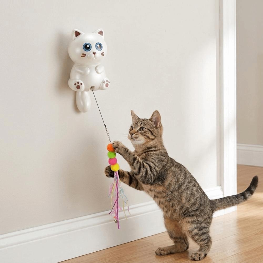 Smart Electric Cat Toy Retractable Hanging Door Cat Toy Durable Kitten Teasing Toy Indoor Cat