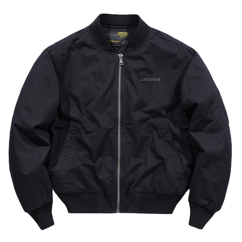 Толстая хлопковая куртка-бомбер для мужчин — фото 5