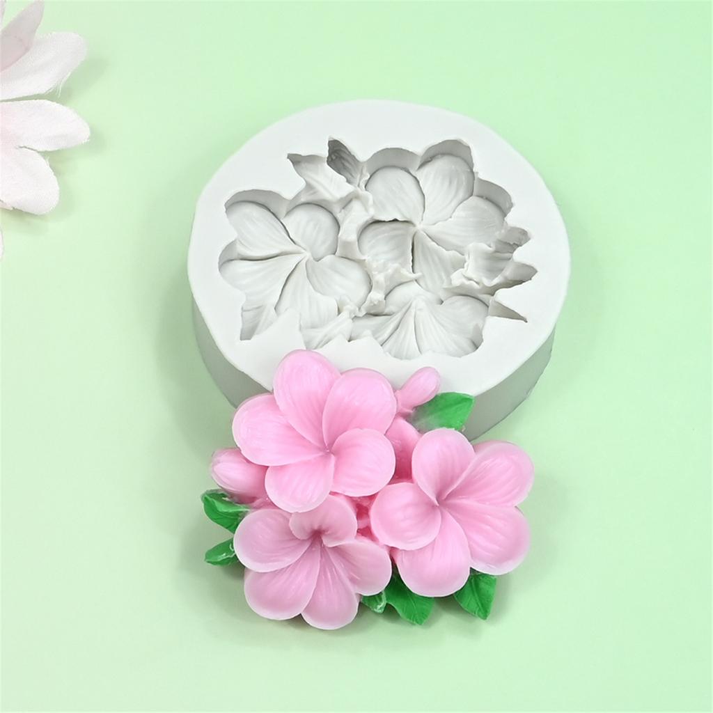 Moldes de Silicone 3D de Flores para Fazer Velas e Sabonetes, Molde de Silicone para Chocolate, Doce, Bolo