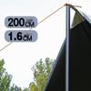 Luyouyou Outdoor Black Vinyl Sunshade Canopy