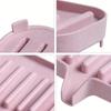 Creative Drainage Soap Dish Plastic Soap Holder with Waterproof Drainage Hole for Bathroom, Soap Storage Box, Bathroom Accessory, Soap Holder