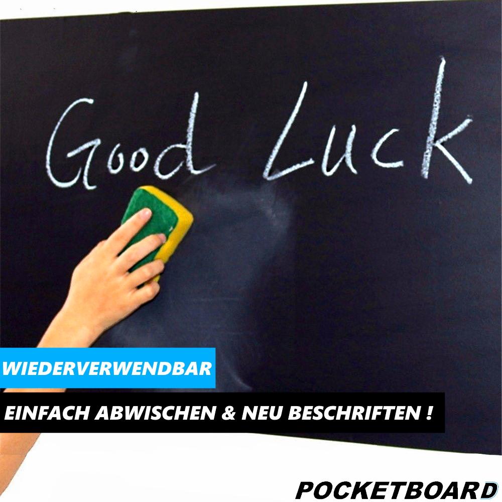POCKETBOARD Tafelfolie Kreidefolie Blackboard Kreidetafel selbstklebend & Kreide