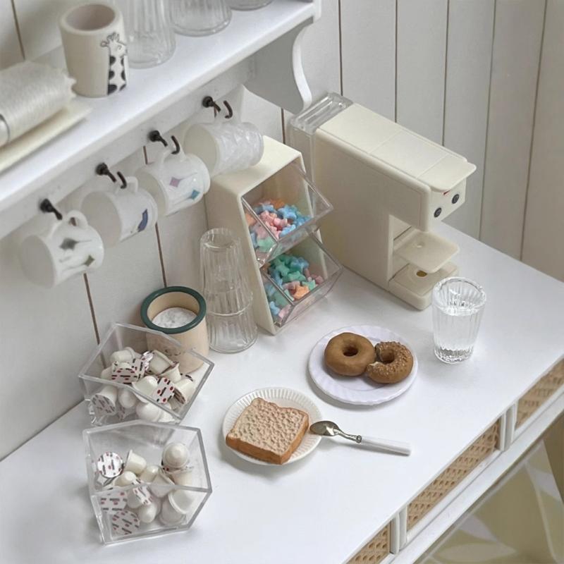 Modern Style Plastic Book Rack Dollhouses Furniture 1/6 Scale Miniature Model Design