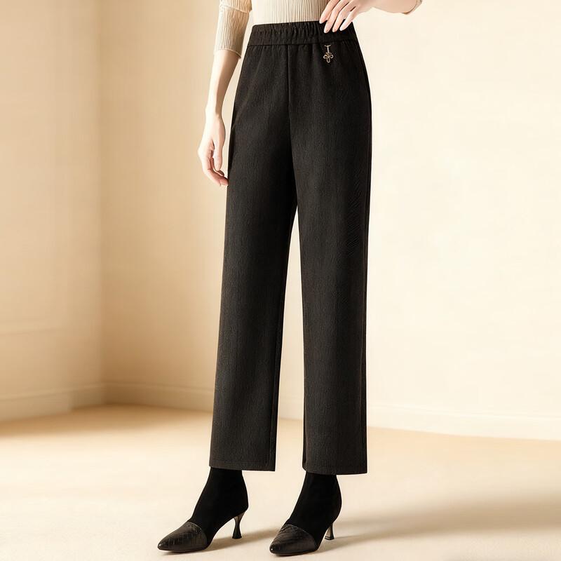 

Paster Women s Fleece-Lined Straight-Leg Casual Pants 2XL