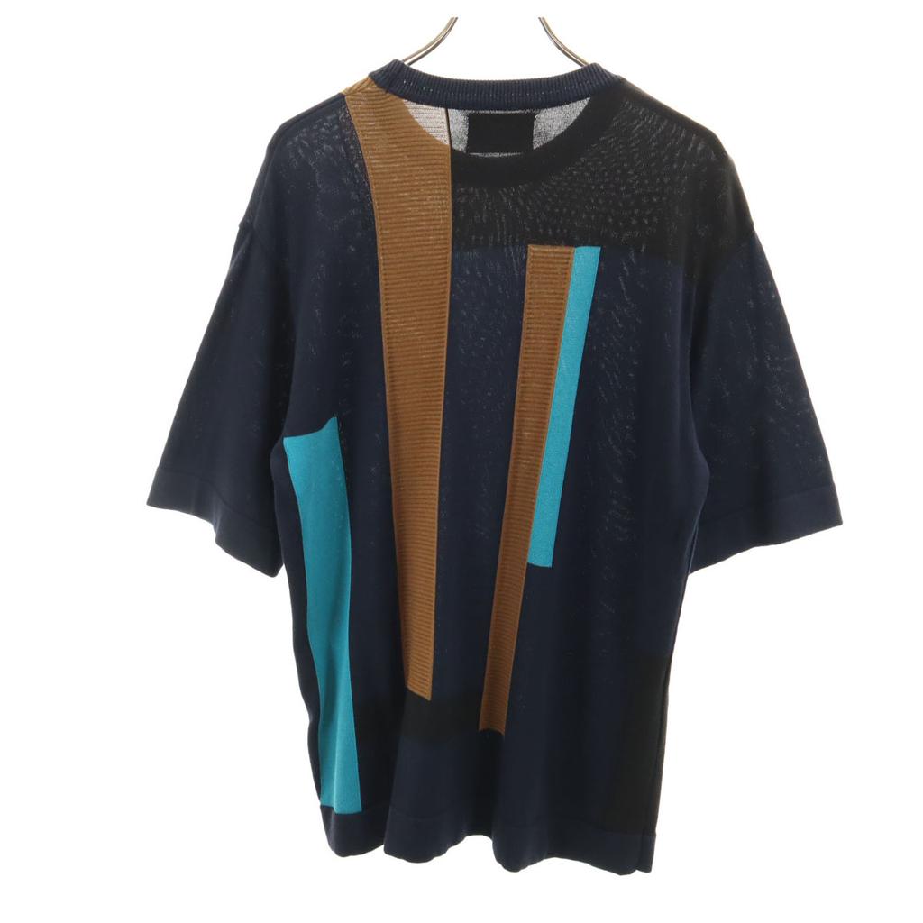 STUDIOS Made In Japan Five-quarter Sleeve Knit 1 Navy Men's Used