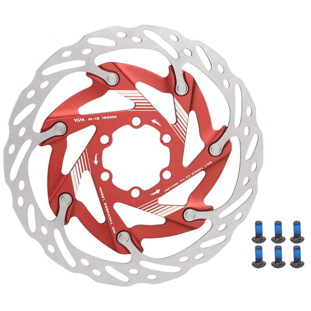 160mm Bicycle Brake Rotor with 6 Bolts Bike Disc Brake Rotor Aluminum Alloy Road Bicycle Center Lock Disc Cycling Discs Parts