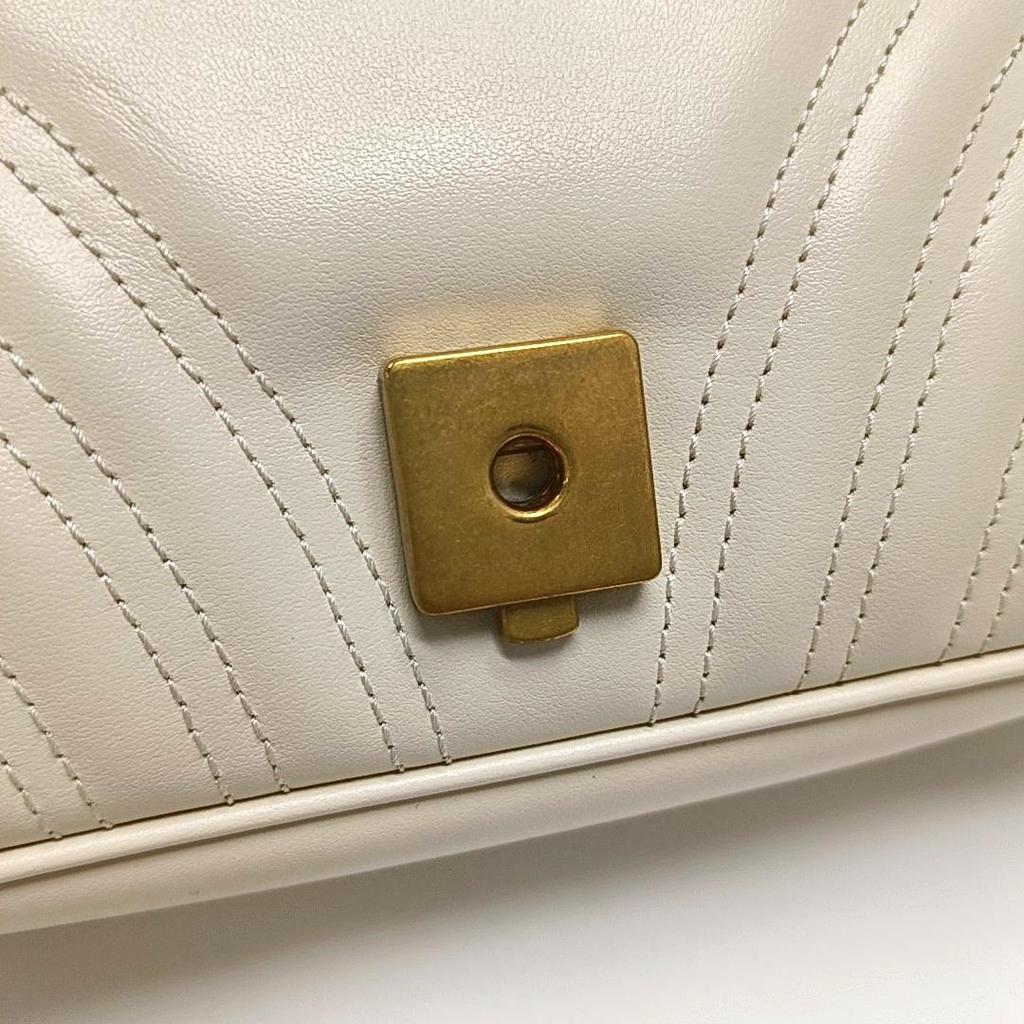 [Occasion] Sac bandoulière GG Marmont matelassé logo doré à chaîne Petit - Excellent #1V34W91