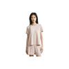 Calvin Klein Cool Touch Antibacterial Ice Beauty Series Soft Breathable Home Short Sleeve Pajama Top Women Tops Cinnamon-Latte AD00078I6