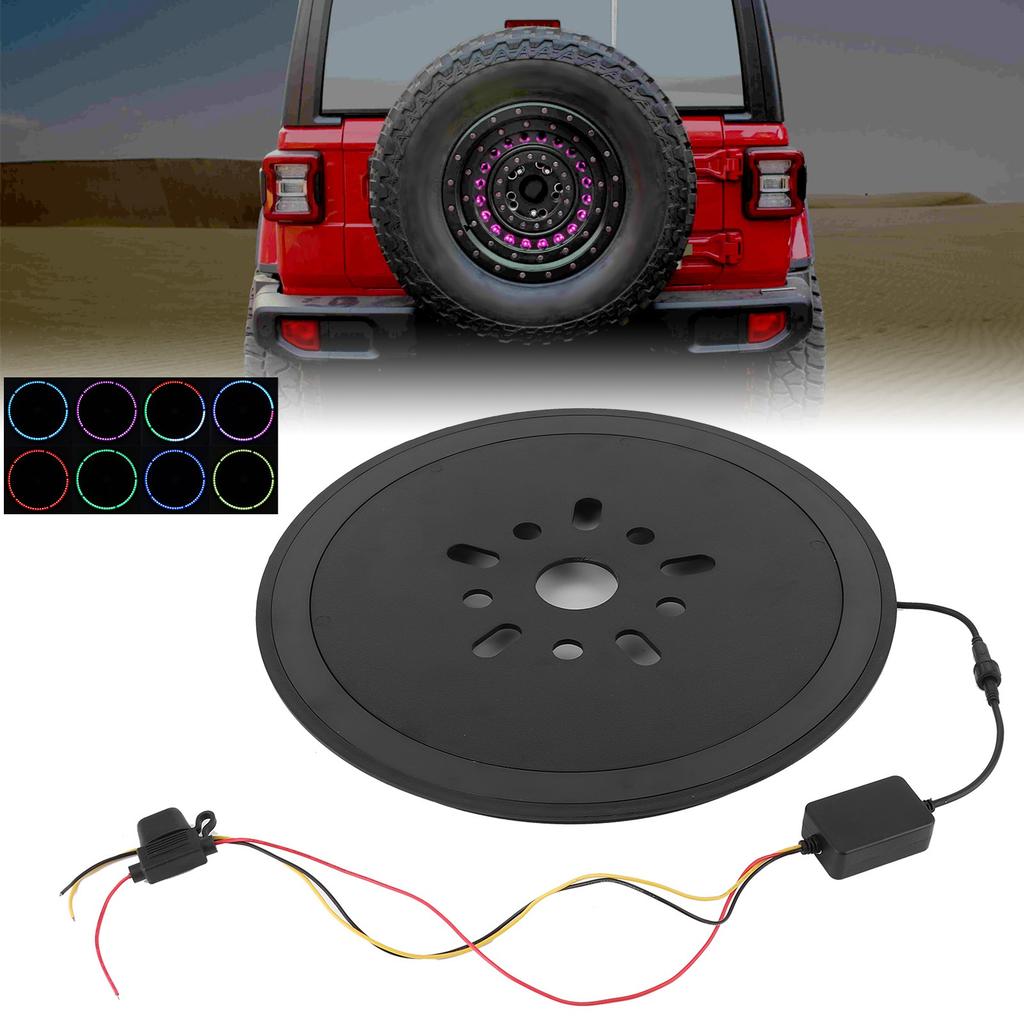 Spare Tire Brake Lamp Tail Wheel LED RGB Reverse Light Fit for Jeep Wrangler JK JKU JL JLU