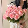 Liu Yifei Style Pink Rose Fake Flower Bouquet - Table Centerpiece & Photo Prop
