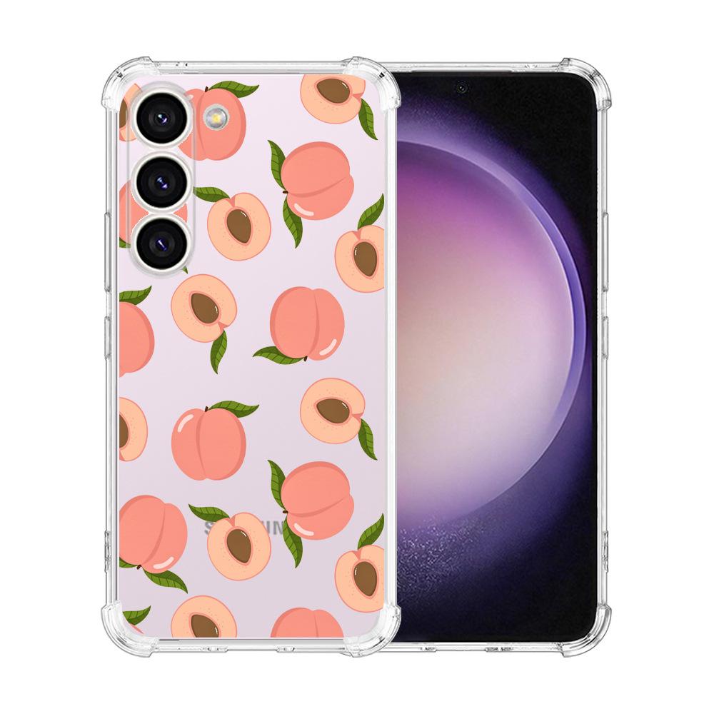 Samsung Galaxy S24 Ultra Case Airbag TPU Painted Butterfly Flowers - Perfect Fit