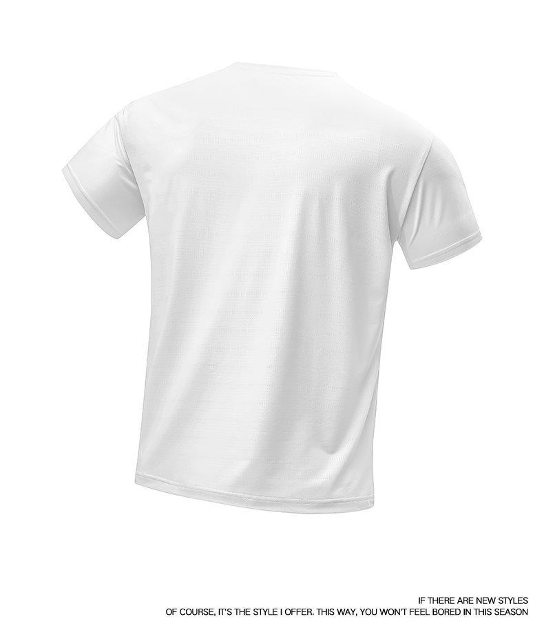 Men's 2026 Summer Casual Sports T-shirt - Lightweight, Breathable, Quick-dry Ice Silk with Four-way Stretch