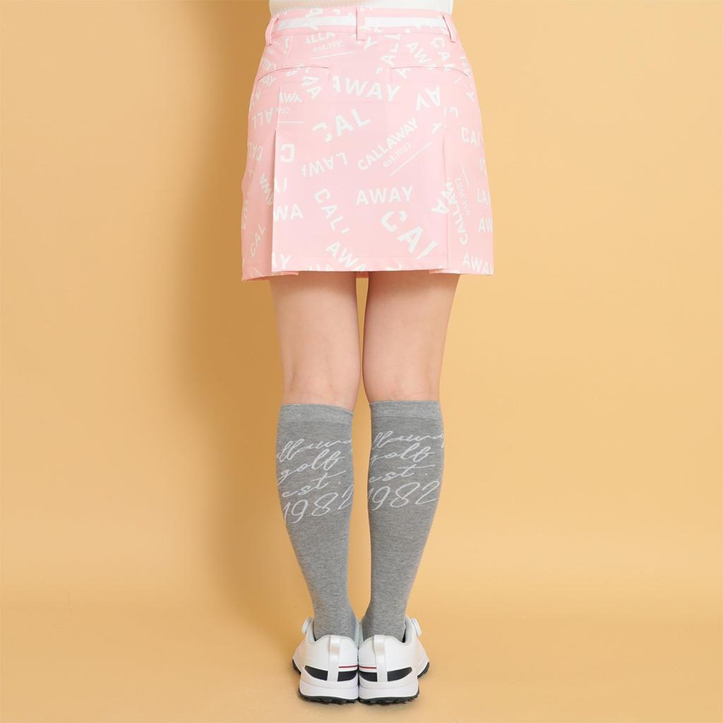 Callaway Stretch Skirt with Logo Collage Pattern Golf C24228212 Size S Women's 8-Way / / 1091_Pink,