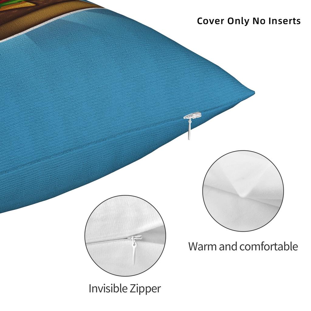 W-Wobbly L-Life Online-Spiel Kissenbezug Lustiger Kissenbezug für Hochzeitsfeier Heimdekoration Weicher Kissenbezug Geschenk