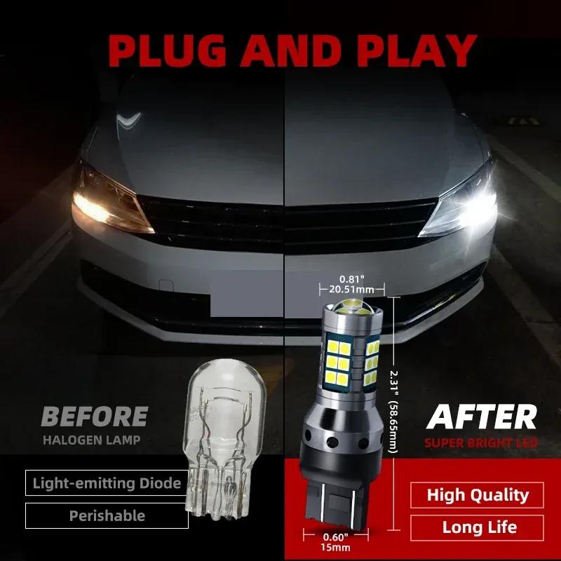 2pcs Car LED Daytime Running Light Lamps Blubs DRL Canbus No Error For Skoda Citigo 2011 2012 2013 2014 2015 2016 2017 2018 2019