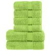 Vidaxl 6-Częściowy Zestaw Ręczników Premium Solund, Zielony, 600 G/Cm²