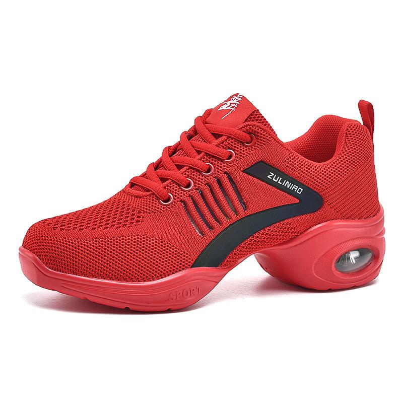 

Shoes adult dancing shoes women s soft soles summer middle heel mesh breathable mother dance shoes four seasons 41