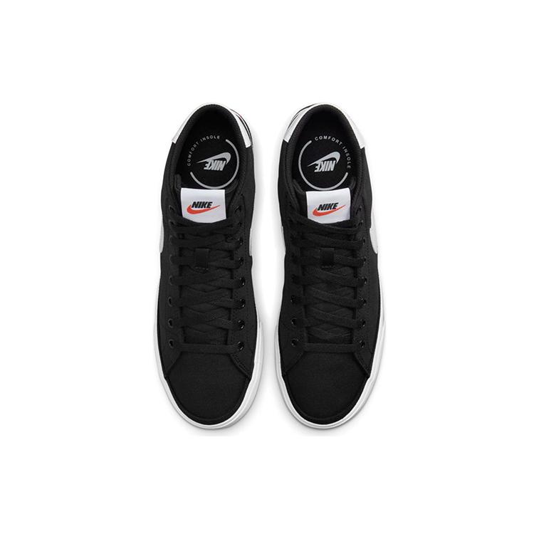 New Nike Court Legacy Canvas Mid 'Black White' DD0162-001