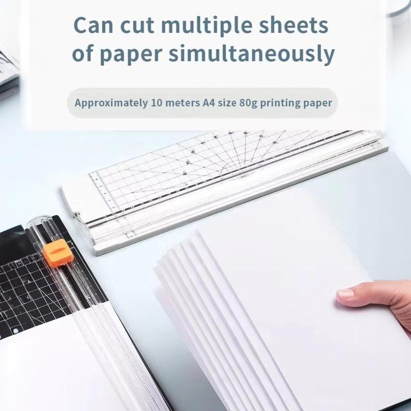 Double Sided Cutting A4 Paper Cutter Small Mini Paper Cutter Student Hand Made Ledger Cutting Photo