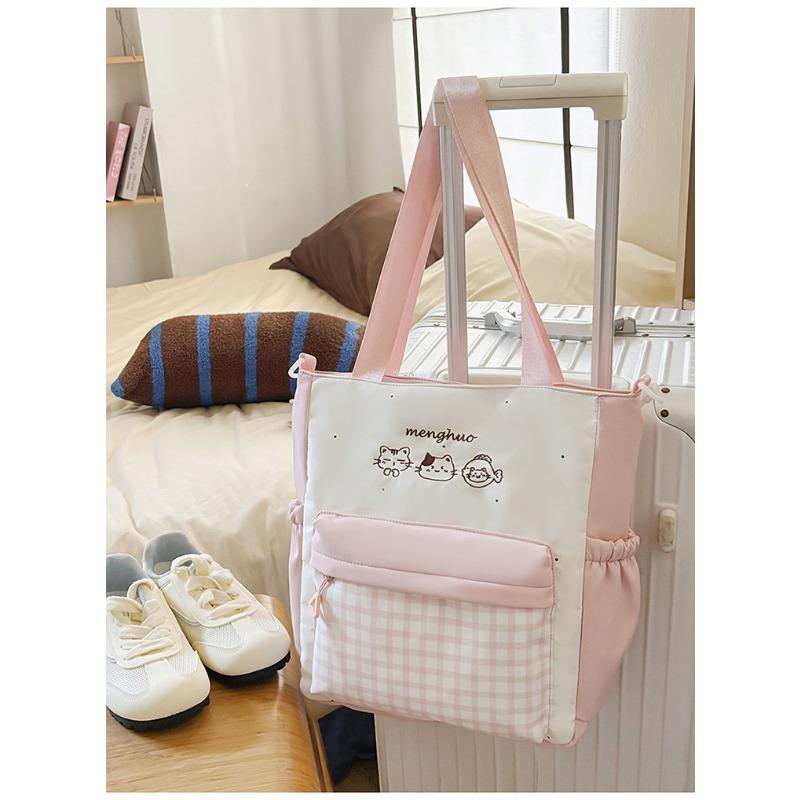 

Легкий и вместительный рюкзак, новый, высококачественный, свежий и милый клетчатый школьный рюкзак для учеников средней школы