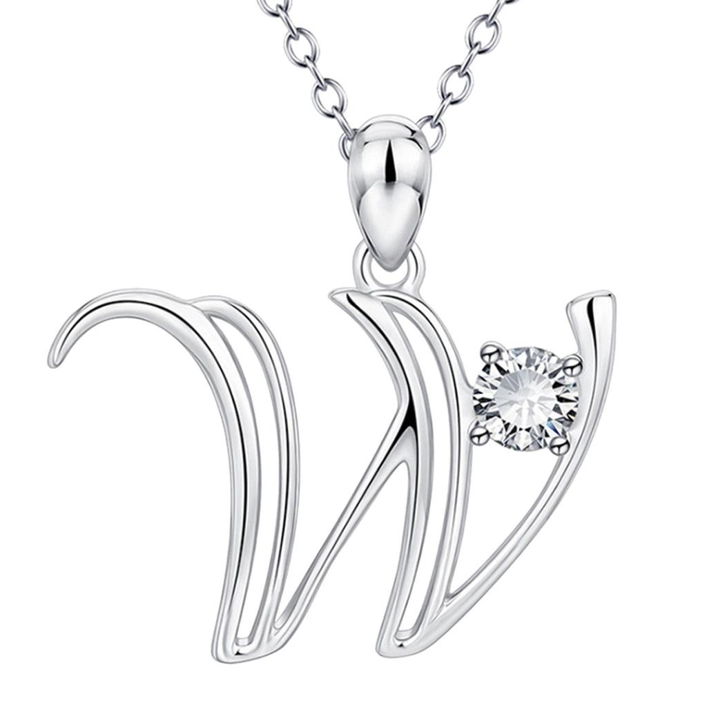 26 English Letters Fashionable Diamond Pendant Popular Items Necklaces