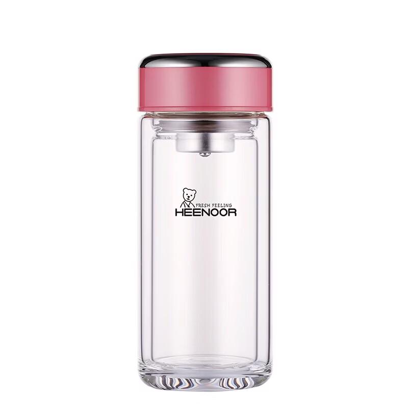 

Heenoor Double Wall Glass Tea Infuser Mug