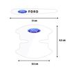 ZOZU8 4/8 PCS Car Door Handle Cup Protector Stickers Protection Film Accessories Ford Focus Fiesta Ranger Mondeo S-MAX Kuga Mustang
