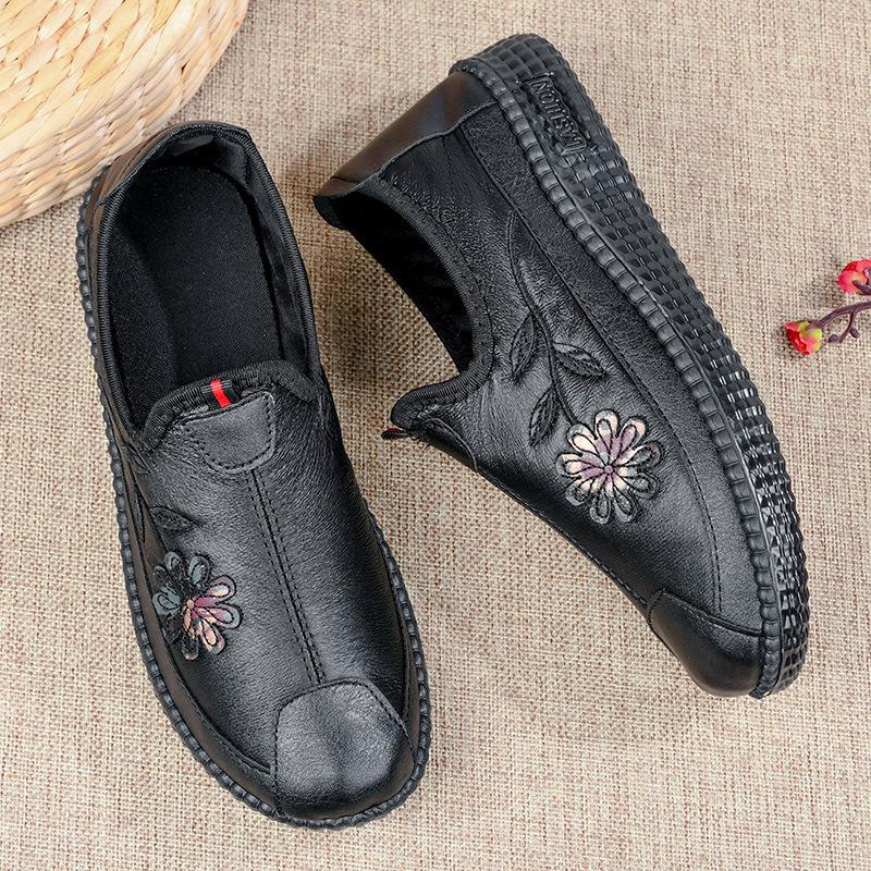 

Женские классические туфли из пекинской ткани — удобные, с мягкой подошвой, без застежек, с круглым носком, идеально подходят для пожилых и матерей среднего возраста весной и осенью 41