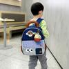 Unisex Cartoon Preschool Backpack With Durable Nylon And Fun Pattern For Learning