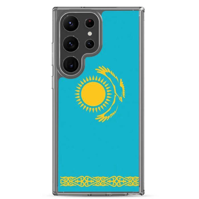 Coque Téléphone – Samsung – Galaxy S23 Plus – Drapeau Kazachstán – Souple – Multicolore