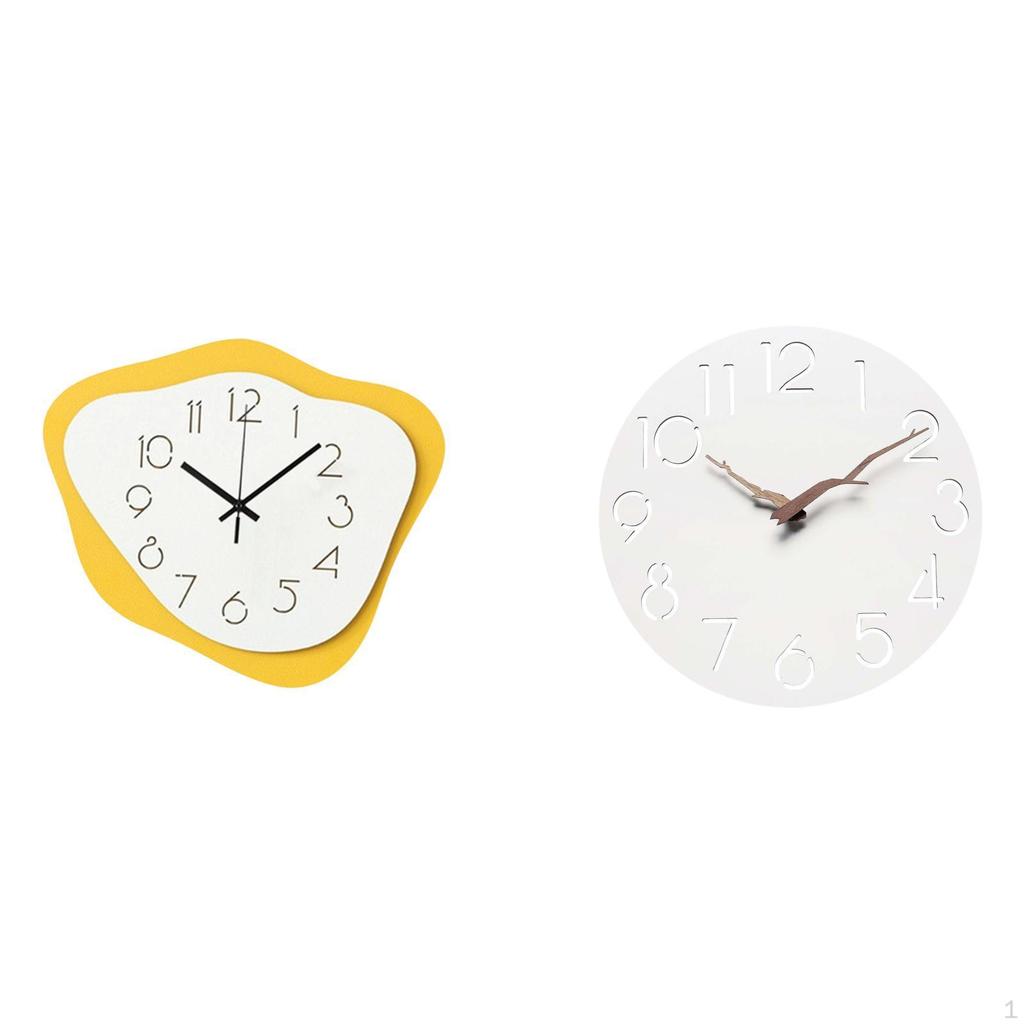 Modern Silent Acrylic Wall Clock Art for Office Kitchen Study Room Farmhouse Home Decoration Easy to
