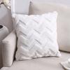 Latest 45x45cm Plush-touch Throw Pillow Covers Solid Color Square Bolster Wool Pillow Case For Sofa Bedroom Car Cusihion Cover Decorative