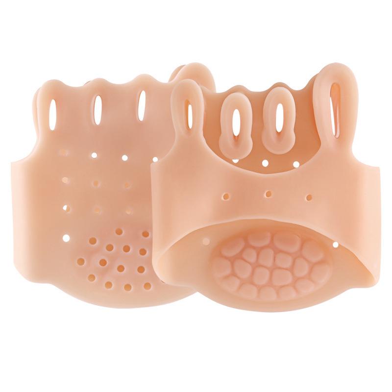 Five-Hole Toe Separator with Thickened Breathable Arch Support and Pressure Relief Insole for Hallux Valgus Correction
