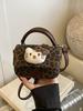 Leopard Print Parent-Child Crossbody Bag: 2025 New Cartoon Cat Design, Mini Phone Holder for Kids