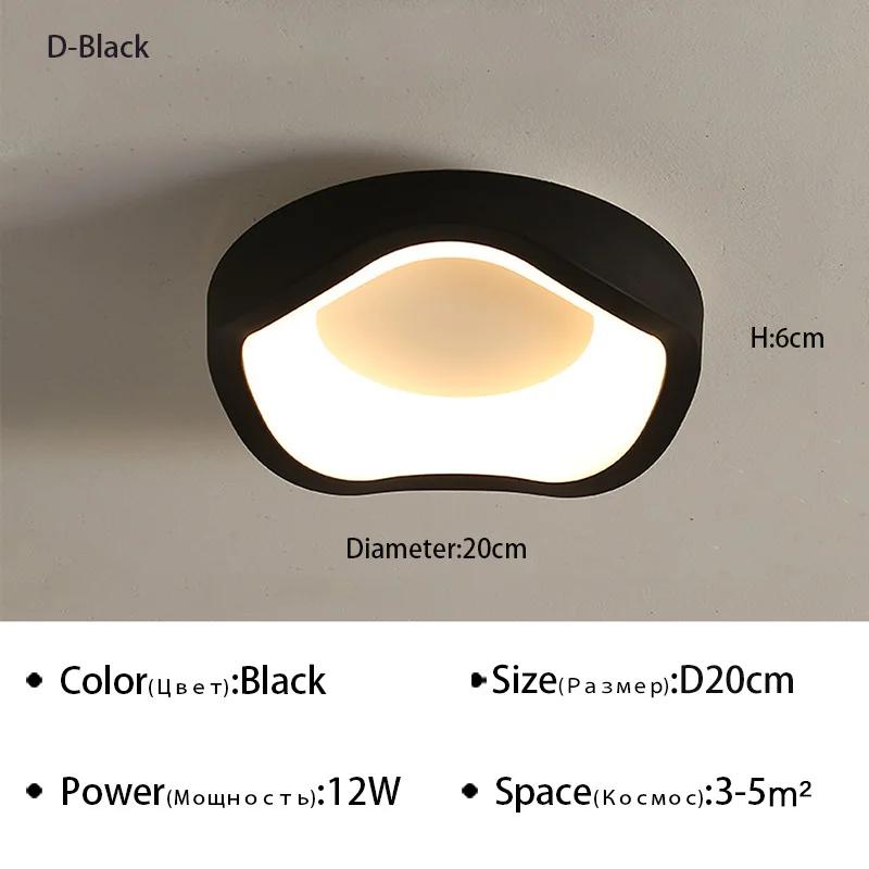 

Современный скандинавский минималистский потолочный светильник для прихожей, коридора, гардеробной, балкона, спальни, внутренний декор, светодиодные светильники Cool White