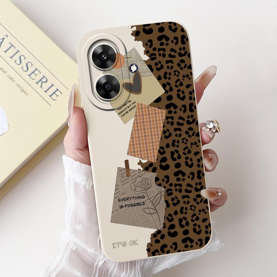 Für Realme Note 60 Hülle Luxus Kunst Bemaltes Cover Stoßfest Weiches Silikon Handyhülle Für Realme Note 50 Note50 Note60 Rückseite