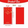 2/5 Stück Rotumschläge mit Goldfoliendesign, Weihnachtssegen, Glücksgeldumschläge, Weihnachtsfeierbedarf, Frohes Neues Jahr Geschenke