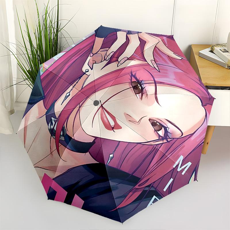 

Mira, Kpop GirlThemed Automatic Opening and Closing umbrella 8 Ribs, Suitable for Leisure and Going Out, Outdoor Accessory, Gothic Style,