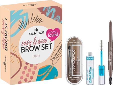 

Essence Подарочный набор для бровей Easy & WOW Light TU прозрачный
